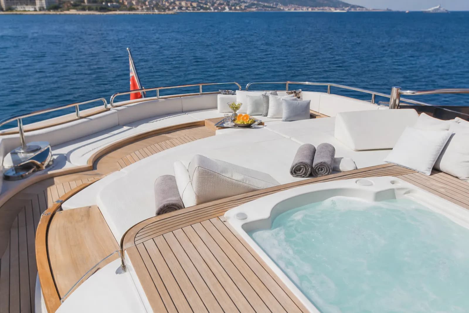 Balearic Islands yacht charter pricing and sundeck detail